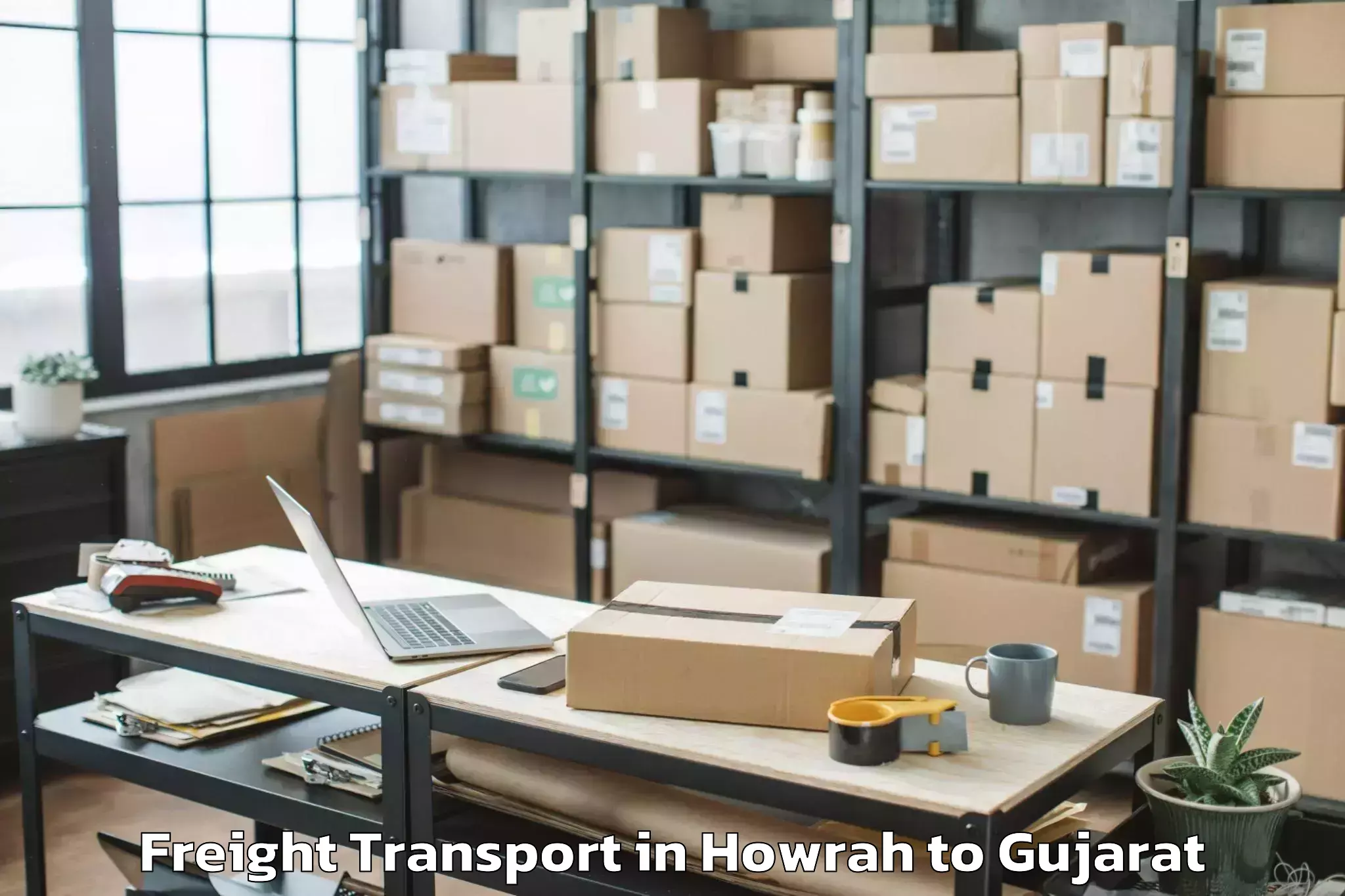 Leading Howrah to Halvad Freight Transport Provider